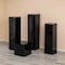 Uniquewise 47-Inch Black Fiberglass Pedestal Backdrop Stand - Stylish Flower or Cake Holder for QI003858BK-47 - alternate 5