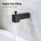 Kibi Cube Wall Mounted 1/2 in Slip-On Tub Spout with Diverter, Matte Black TS103MB - alternate 6