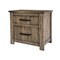 Homeroots 25" Brown Solid Wood Two Drawer Nightstand 527072 - alternate 5