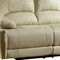 Homeroots 89" Beige Faux Leather Sofa With Black Legs 329412 - alternate 3