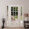Vdomdoors Front Exterior Prehung Metal-Plastic Door Clear Glass / MANUX 8355 White Silk / Office Commercial a MANUX8355EXD-WS-W12+36+12xH80-LH-I - alternate 3