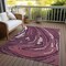Homeroots 3' X 5' Burgundy Brick Red And Ivory Abstract Washable Indoor Outdoor Area Rug 601260 - alternate 4