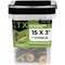 Big Timber Construction Screws No. 15 Ga. X 3" L Star Round Head 1 lb Bronze CTX153-25 - alternate 3