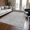 Homeroots 5' X 8' Gray And Ivory Geometric Washable Indoor Outdoor Area Rug 612131 - alternate 3