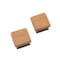 Homeroots Set of Two Brown Wood Square Drawer Pull Knobs, 2PK 476579 - alternate 3