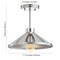 Jonathan Y Cisco 11.8 in. Iron Modern Farmhouse LED Semi Flush Mount, Chrome JYL9532B - alternate 4