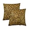 Homeroots Set of Two 18" Brown and Black Leopard Cowhide Throw Pillows, 2PK 544606 - alternate 4