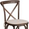 Flash Furniture HERCULES Series Early American Cross Back Chair with Cushion, PK2 2-XU-X-EA-NTC-GG - alternate 13