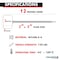 Kable Kontrol Write On Zip Tie Tags, 2in x 3in Flag Top, 12in L, 120 Lbs Strength, 100 Pcs, Red, 100PK CTWO-12-100-RD - alternate 5