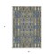 Homeroots 3' X 5' Blue Taupe And Beige Moroccan Washable Indoor Outdoor Area Rug 577187 - alternate 7