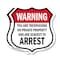 Signmission No Trespassing Shield Sign Warning You A, 12 inch X 12 inch, Plastic Sign, 2PK SHI-P-2PACK-12-423 - alternate 1