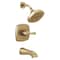 Delta Stryke 14 Series Tub and Shower, 4.19 in, Lumicoat Champagne Bronze T14476-CZ-PR - alternate 4