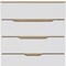 Homeroots 32" White and Natural Four Drawer Dresser 543994 - alternate 5
