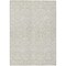 Homeroots 8' X 10' Beige And Ivory Damask Washable Indoor Outdoor Area Rug 595124 - alternate 6
