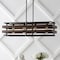 Jonathan Y Horizon 34" 4-Light Rustic Farmhouse Iron Linear LED Pendant, Wood Finished/Oil Rubbed Bronze JYL1306A - alternate 8