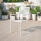 Flash Furniture White Steel Patio Arm Chair with Square Back, PK5 5-CO-2-WH-GG - alternate 6