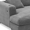 Homeroots 54" Gray Fabric Modular USB Sleeper Sofa 568277 - alternate 5