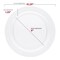Smarty Had A Party 10.25" Clear Economy Round Plastic Dinner Plates, 120PK 110CL-CASE - alternate 5