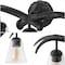 Jonathan Y Wyatt 25.5 in. 3-Light Southwestern Bohemian Resin/Seeded Glass Faux Antler LED Vanity Light, Antique JYL6309B - alternate 3