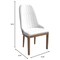 Leisuremod Verisma Collection Modern Wooden Dining Chair in White VC57W - alternate 6