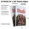 Signmission Wreaths, Plastic Signs Only 24 Inch x 36 Inch, Corrugated Plastic, 2PK CSB-2436-2PACK-Wreaths - alternate 2