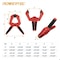 Powertec 6in & 12in Bar Clamps, Spreaders 6PK & 2-4in Spring Clamps 10PK, Trigger Clamps & Plastic Clips Set 71941N - alternate 5
