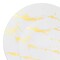 Smarty Had A Party White w/Gold Marble Stroke Round Plastic Dinnerware Set (120 Dinner Plates+120 Salad Plates), 240PK 900WGVP-CASE - alternate 4