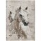 Homeroots 3' X 5' Ivory And Gray Horse Washable Indoor Outdoor Area Rug 618685 - alternate 3