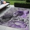 Homeroots 5' X 8' Gray and Purple Abstract Washable Non Skid Indoor Outdoor Area Rug 559473 - alternate 1