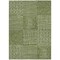 Homeroots 5' X 8' Olive Green And Ivory Geometric Washable Indoor Outdoor Area Rug 600763 - alternate 4