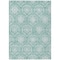 Homeroots 3' X 5' Turquoise Teal Blue And Ivory Medallion Washable Indoor Outdoor Area Rug 587770 - alternate 6