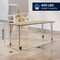 Flash Furniture Commercial Adjustable Height Rectangular Activity Table - Locking Casters-LT NAT XU-A2460-REC-LTNAT-T-P-CAS-GG - alternate 5