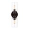 Jonathan Y Jules Edison 16.5" Cylinder 2-Light Iron/Seeded Glass Farmhouse Contemporary LED Wall Sconce, Oil Rub JYL7577B - alternate 4