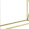 Homeroots 42" Clear And Gold Glass Frame Console Table 333202 - alternate 5
