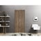 Sartodoors Sliding French Pocket Door with, Planum 0017 Walnut and Aluminum Strips, Kit Trims Rail Hardware, S PLANUM0017PD-WLN-32 - alternate 1