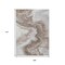 Homeroots 9' X 12' Taupe And Silver Abstract Washable Indoor Outdoor Area Rug 618350 - alternate 7