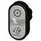 Siemens Illuminated twin pushbutton, 22 mm, round, plastic, white: symbol 3SU1001-3AB66-0AP0-ZY19 - alternate 2