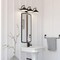 Vaxcel Akron 3 Light Matte Black with Gold Brass Accents Industrial Bathroom Vanity Wall Fixture W0436 - alternate 5