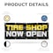 Signmission Tire Shop Now Open, 48 Inch x 120 Inch, Vinyl Banner B-120-30892 - alternate 4