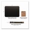 Excello Global Products Tabletop Chalkboard Tag, Black Surface, Teak Wood Holder, 3 x 4, 6PK EGP-HD-0508-S - alternate 3