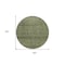 Homeroots 8' Olive Green And Ivory Round Geometric Washable Indoor Outdoor Area Rug 605598 - alternate 3