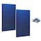 Triton Products (2) Square Hole Pegboards W/ Mounting Hardware, Epoxy 18-Gauge Steel, Blue, 24" W x 42-1/2" H LB2-B - alternate 1