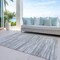 Homeroots 3' X 5' Gray And Ivory Abstract Washable Indoor Outdoor Area Rug 613097 - alternate 5