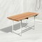 Homeroots 18" X 32" Brown Teak Rectangular Shower Bench 549354 - alternate 2