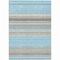 Homeroots 8' X 10' Sky Blue Gray And Beige Striped Washable Indoor Outdoor Area Rug 614836 - alternate 4