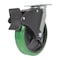 Vestil Polyurethane Swivel With Total Brake Caster 8 In. Diameter x 2 In. Width 1000 lb Green/Black CST-F34-8X2DT-SWTB1 - alternate 1