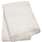 Homeroots 55" X 70" Cream Cotton Blend Waffle Weave Throw Blanket with Fringe 632915 - alternate 5