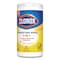 Clorox Disinfecting Wipes, Bleach Free Cleaning Wipes, 1-Ply, 7 x 7.75, Crisp Lemon, White, 75 Wipes, 6PK 01628 - alternate 5