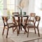 Baxton Studio Crystal Dining Set, 5-Piece 269-13411-10899-ZORO - alternate 4