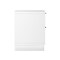 Manhattan Comfort Elara 18 in Solid Wood Nightstand in White (2-Drawer) NS1780-1 - alternate 3